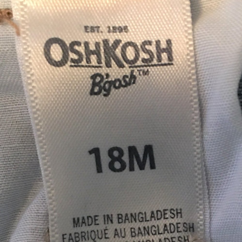 OSHKOSH Felt Logo Denim Overalls | 18M - Picture 13 of 13